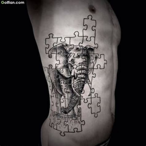 Most Beautiful 3D Puzzle Tattoos – Realistic 3D Puzzle Piece Tattoo ... | Puzzle piece tattoo ...