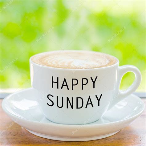 Happy Sunday on coffee cup — Stock Photo © parinyabinsuk #115574224