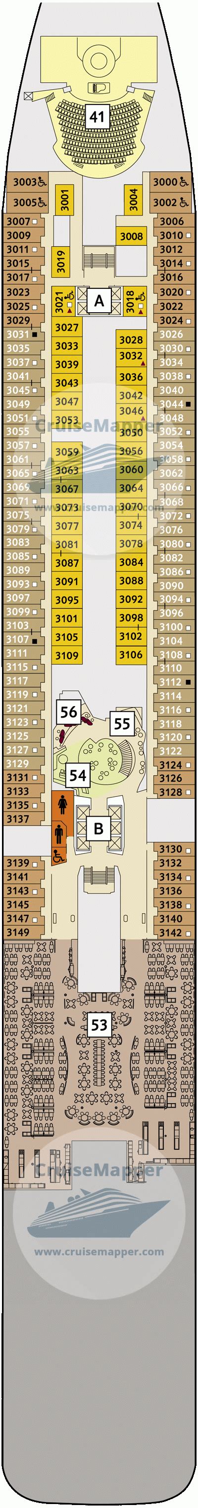 Mein Schiff 1 deck 3 plan | CruiseMapper