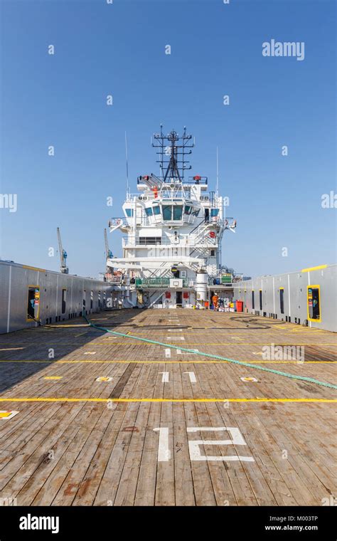 Cargo deck of the ship Stock Photo - Alamy