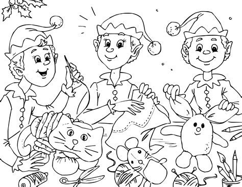 Free Santa's Workshop Coloring Pages — Sew Cute Patterns