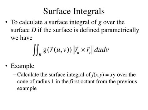 PPT - Surface Area and Surface Integrals PowerPoint Presentation, free ...