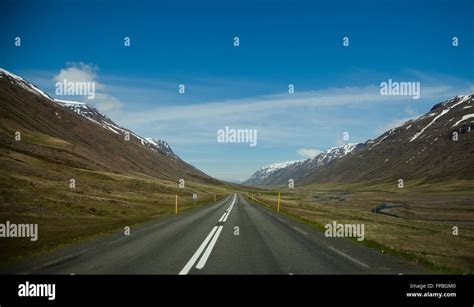 Open road, in Northern Iceland, Bakki, Europe Stock Photo - Alamy