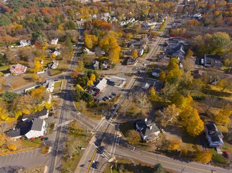 Tewksbury Town Center Aerial View, MA, USA Stock Image - Image of buildings, historical: 159561607