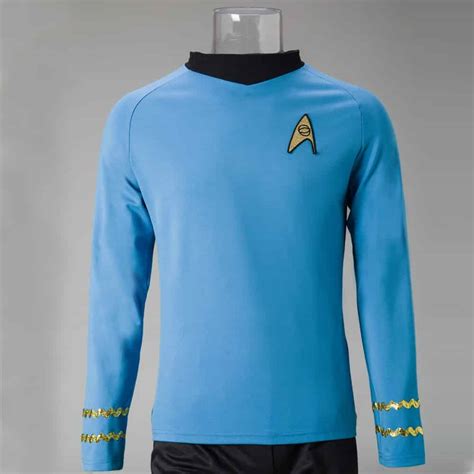 Star Costume Trek The Original Series Cosplay Spock Sciences Halloween ...