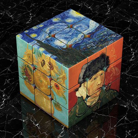 Artist Inspired Rubiks Cube - Van Gogh - Da Vinci - Monet - Picasso - 2 ...