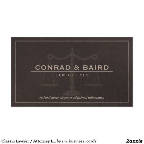 Classic Lawyer / Attorney Logo Business Card | Zazzle.com | Business ...