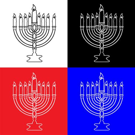 Hanukkah candles drawing vector for websites, printing and others 16125857 Vector Art at Vecteezy