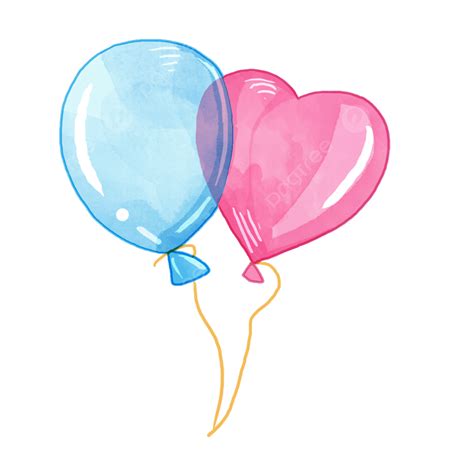 Pink Balloon Clipart Vector, Pink Blue Balloon, Balloon, Confession, Valentine S Day PNG Image ...