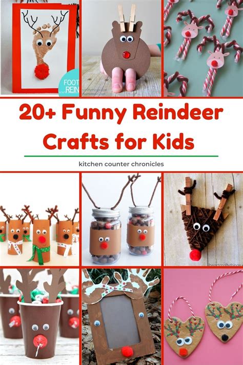 20 Ridiculously Cute Reindeer Crafts for Kids to Make