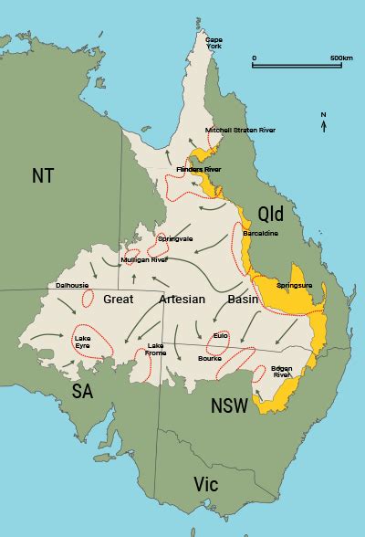 Map of the Great Artesian Basin, Australia | Friends of Mound Springs (FOMS)