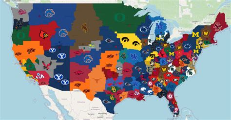 College Football Imperialism Map 2021 - Football - Surly Horns