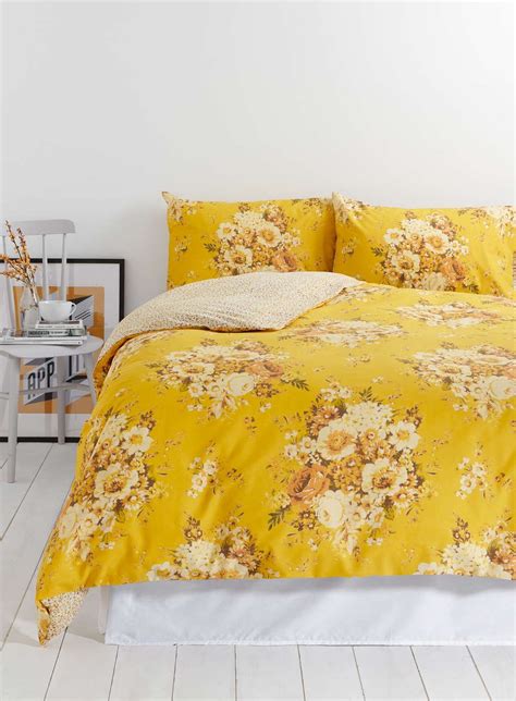 Vintage Nostalgia Yellow Floral Bedding Set - Bedding sets - Home ...