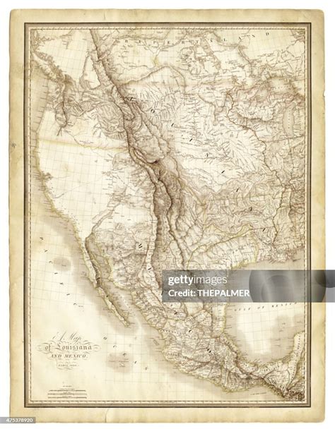 Map Of Louisiana And Mexico 1820 High-Res Vector Graphic - Getty Images