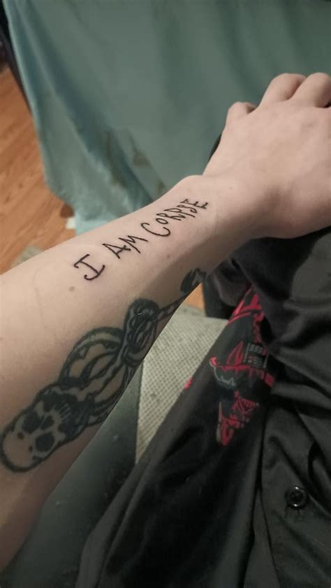 Got my first Corpse tattoo today | /r/CorpseHusband | Corpse Husband | Know Your Meme