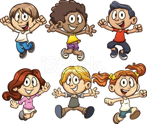 Excited Cartoon Kids Stock Photo | Royalty-Free | FreeImages