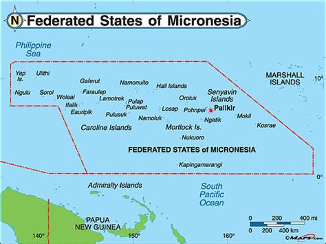 Kolonia Micronesia Map