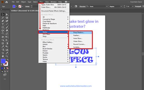 How do I make text glow in Illustrator? - WebsiteBuilderInsider.com