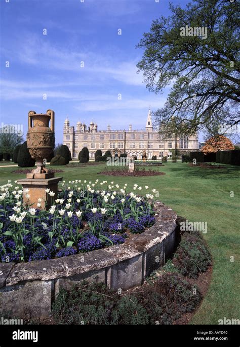 Burghley House and gardens stately home on the borders of ...