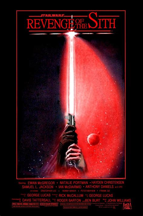 Revenge of the Sith Poster in the style of Return of the Jedi POSTER | Revenge, Star wars art ...