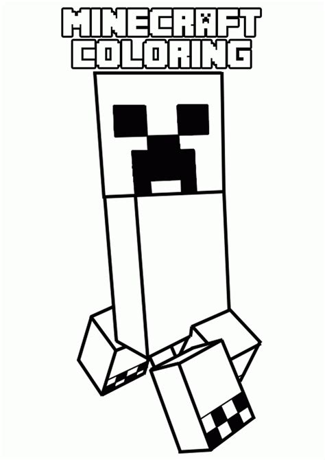 Printable Minecraft Coloring Pages - Coloring Home