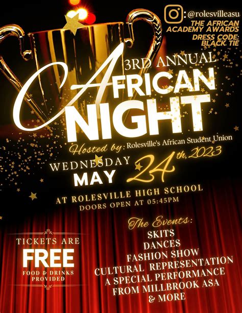 RHS African Night (THE AFRICAN ACADEMY AWARDS), Rolesville High School ...