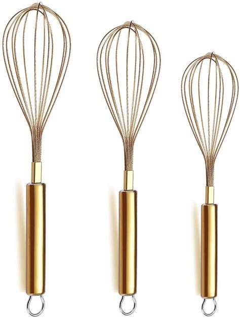 US$ 20.99 - 3 Pack Stainless Steel Whisks 8 +10 +12 Inches , Wire Whisk ...