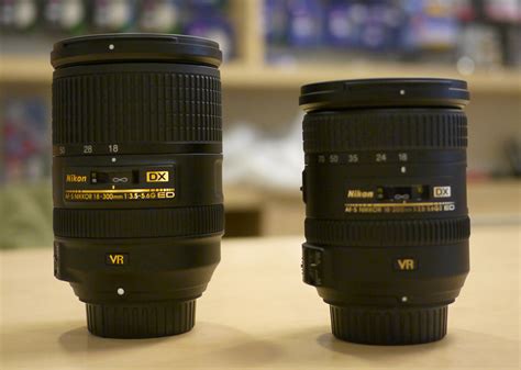 Nikon 18-200mm and 18-300mm DX lenses size comparison - Nikon Rumors