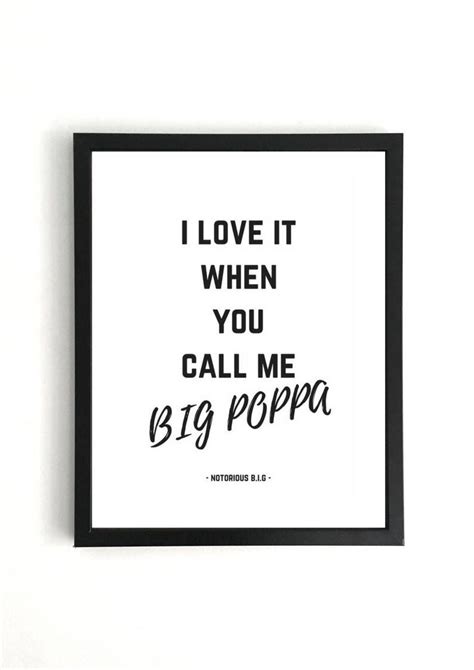 Big Poppa Notorious B.I.G Print - Etsy