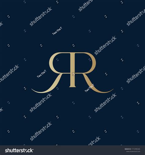 Rr Monogram Logo Design Stock Vector (Royalty Free) 1715785345 ...