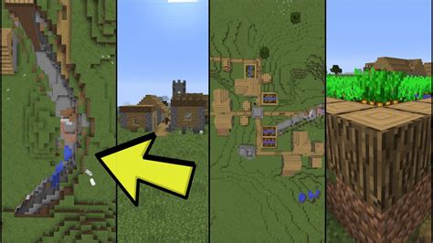 Village In Ravine SEED! | Minecraft 1.11 - YouTube