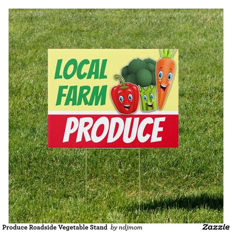 Produce Roadside Vegetable Stand Sign Vegetable Stand, Vegetable Shop, Farmers Market Display ...