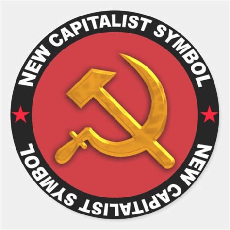 new capitalist symbol sticker | Zazzle