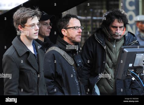 Ethan Coen and Joel Coen On the set of 'Inside Llewyn Davis' on location in Manhattan New York ...