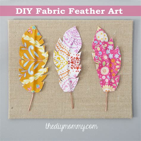 Make Fabric Feather Wall Art