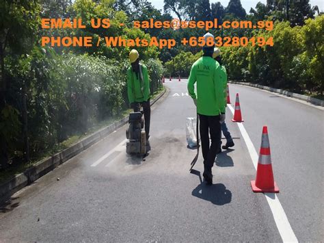 road marking paint removal | Singapore Specialized Engineering Pte ltd