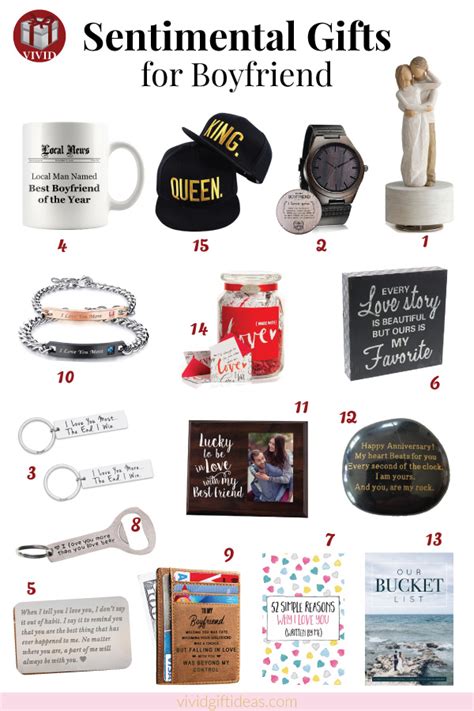 15 Sentimental Gifts For Your Boyfriend - Make His Heart Melt