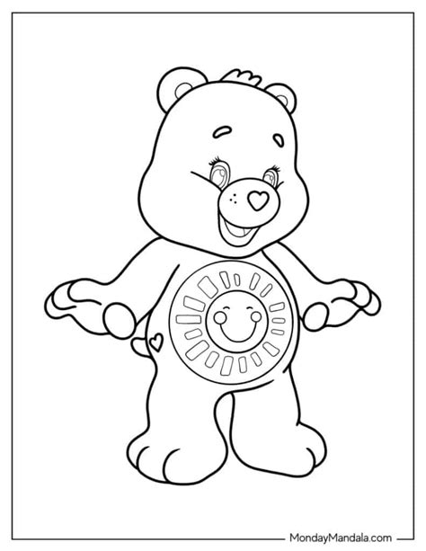 Grumpy Care Bears Coloring Pages