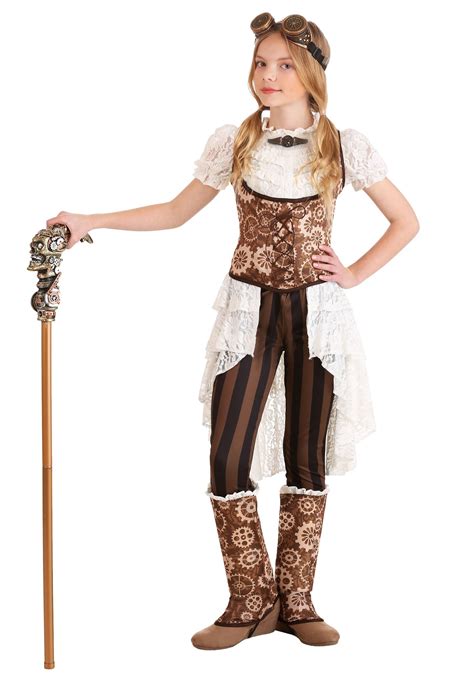 Girl's Steampunk Victorian Lady Costume