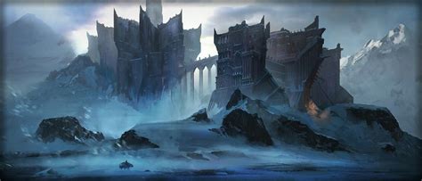 Carn Dum, the ice fortress of the Witchking on the height of its (and his) might | Fantasy ...