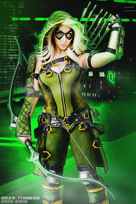 Arrow Cosplay 2 (It's Raining Neon) by deyayend on DeviantArt