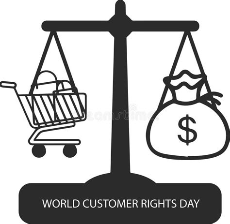 World Consumer Rights Day Blue Vector Icon. Stock Illustration ...