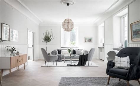 monochromatic house interior - Szukaj w Google | Farmhouse style living room, Scandinavian ...