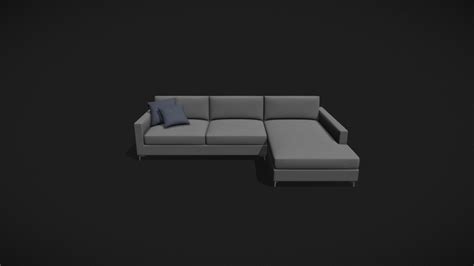 Jimmy sectional sofa - Download Free 3D model by BertO (@bertosalotti) [03f1678] - Sketchfab