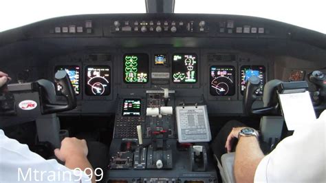 Crj200 cockpit takeoff, dtw #3 - YouTube