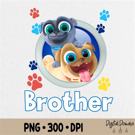 Puppy Dog Pals Brother of the Birthday Boy Or Girl Png, Pupp | Inspire Uplift