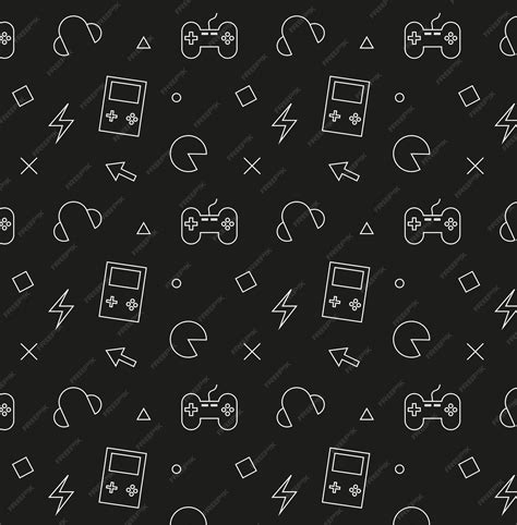 Premium Vector | Pattern Videogames