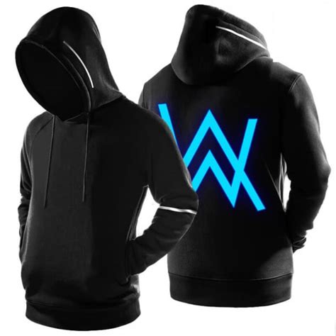 Alan Walker Hoodie Black Luminous Faded Sweatshirt Cool | WISHINY