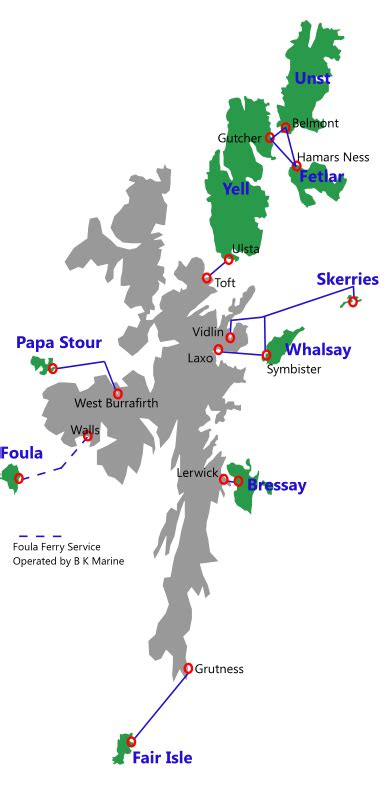 Map Of Shetland Islands And Fair Isle - South Carolina Map