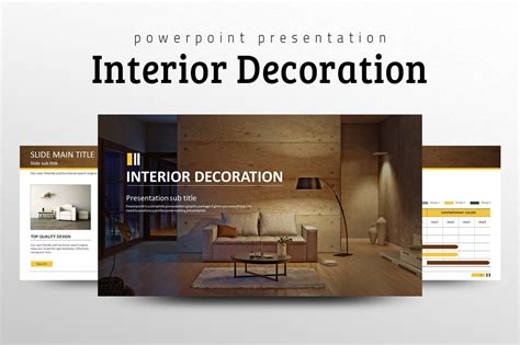 Interior Decoration PPT | Presentation Templates ~ Creative Market